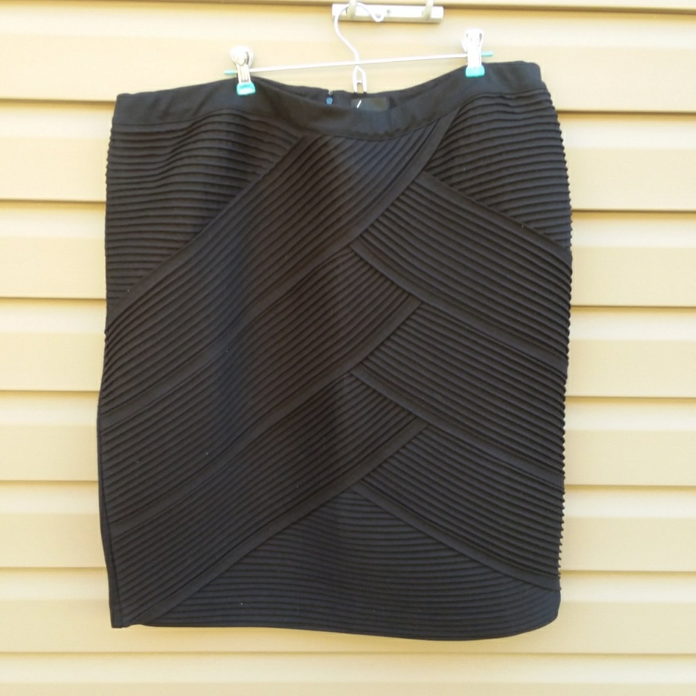 Lane Collection Lane Bryant Sz 22 Black Skirt